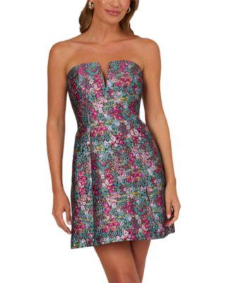 Woven Jacquard Mini Dress by ADRIANNA BY ADRIANNA PAPELL