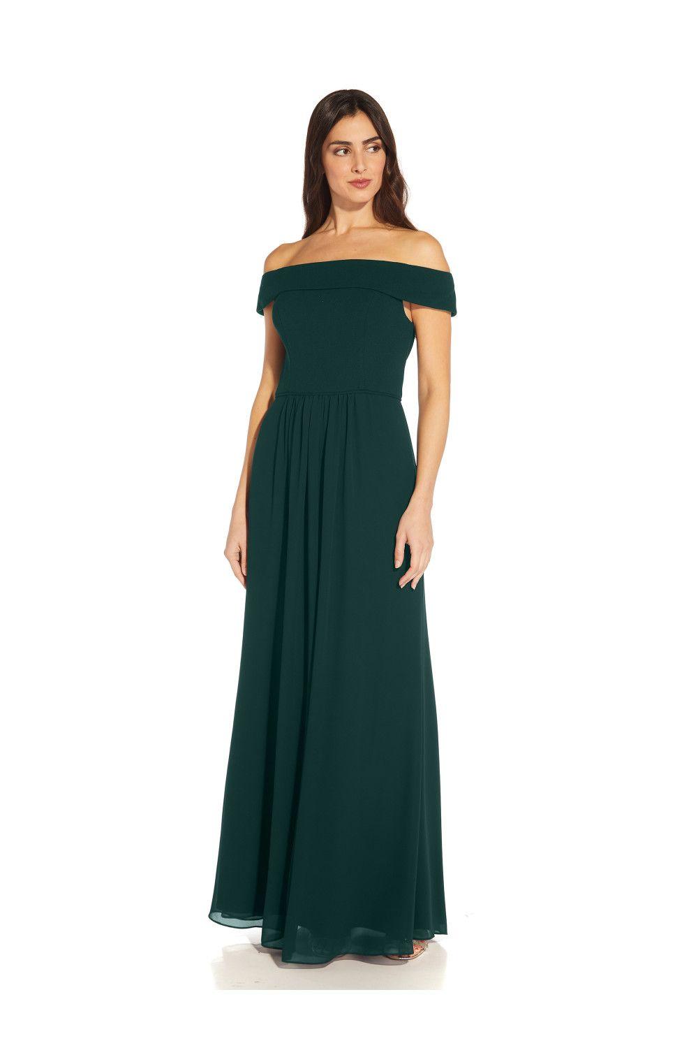 Crepe Chiffon Gown by ADRIANNA PAPELL