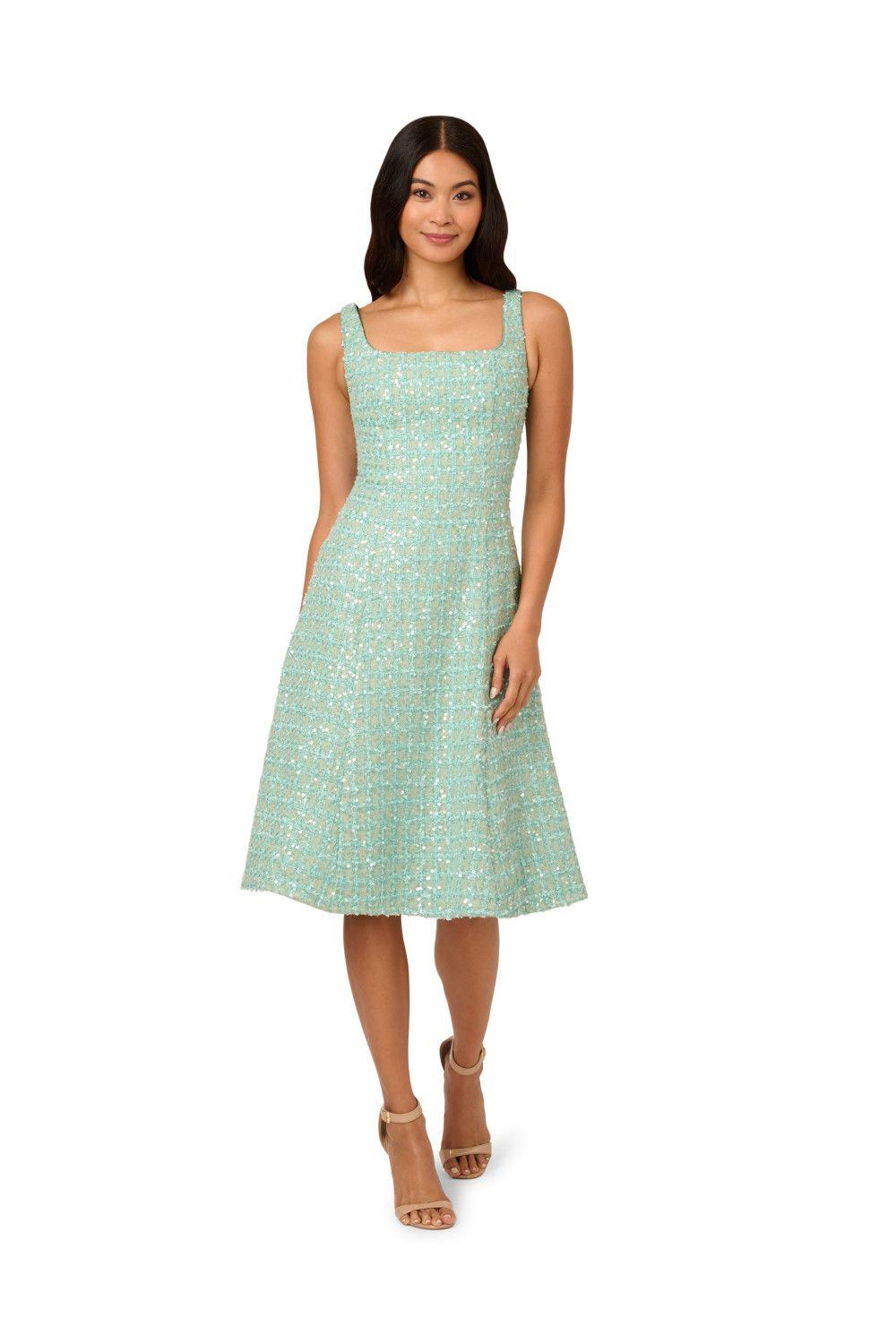 Fit And Flare Boucle Dress by ADRIANNA PAPELL