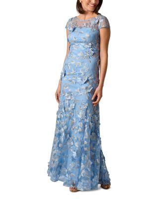 Floral Embroidered Gown by ADRIANNA PAPELL