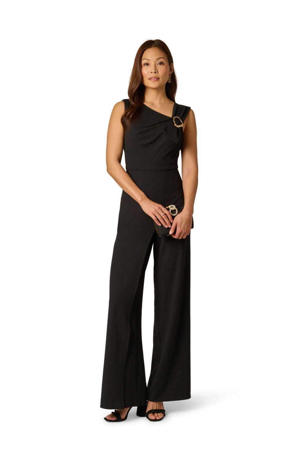 Knit Crepe Jumpsuit by ADRIANNA PAPELL