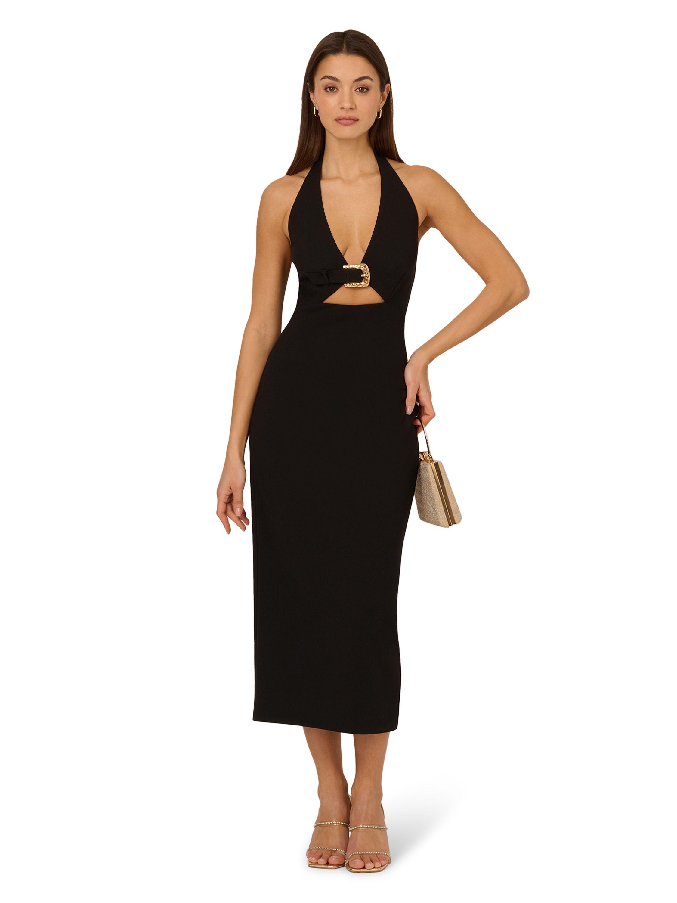 Knit Crepe Midi Dress by ADRIANNA PAPELL