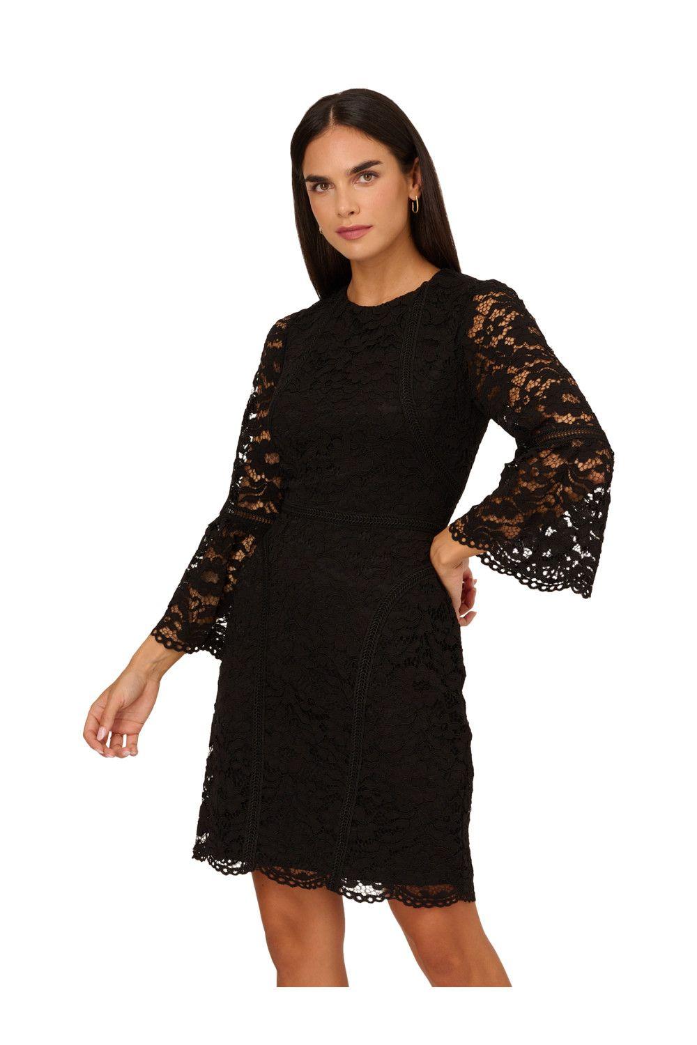 Lace Short Dress by ADRIANNA PAPELL