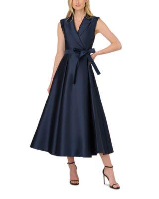 Lapel Mikado Dress by ADRIANNA PAPELL