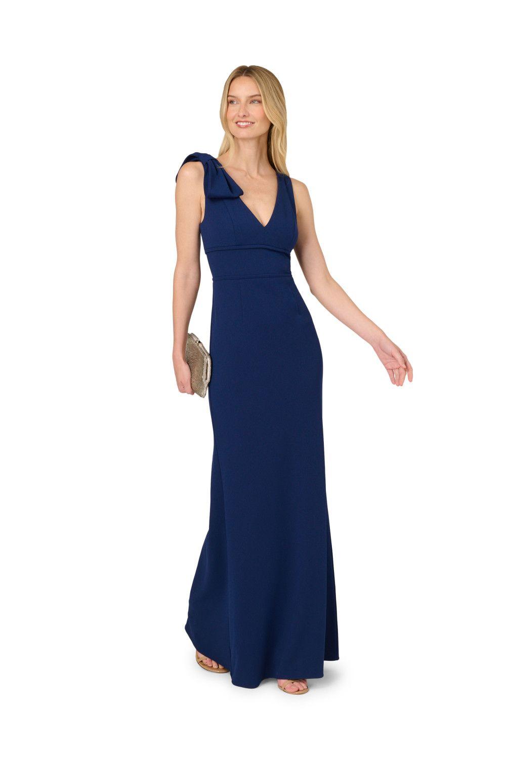 Mermaid Crepe Dress by ADRIANNA PAPELL