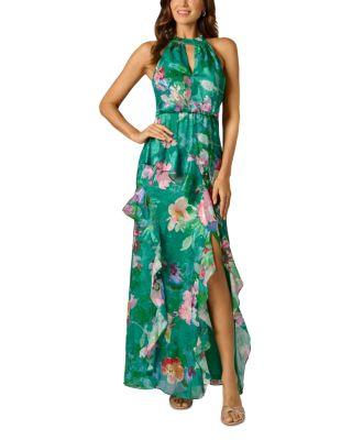 Printed Mermaid Dress by ADRIANNA PAPELL