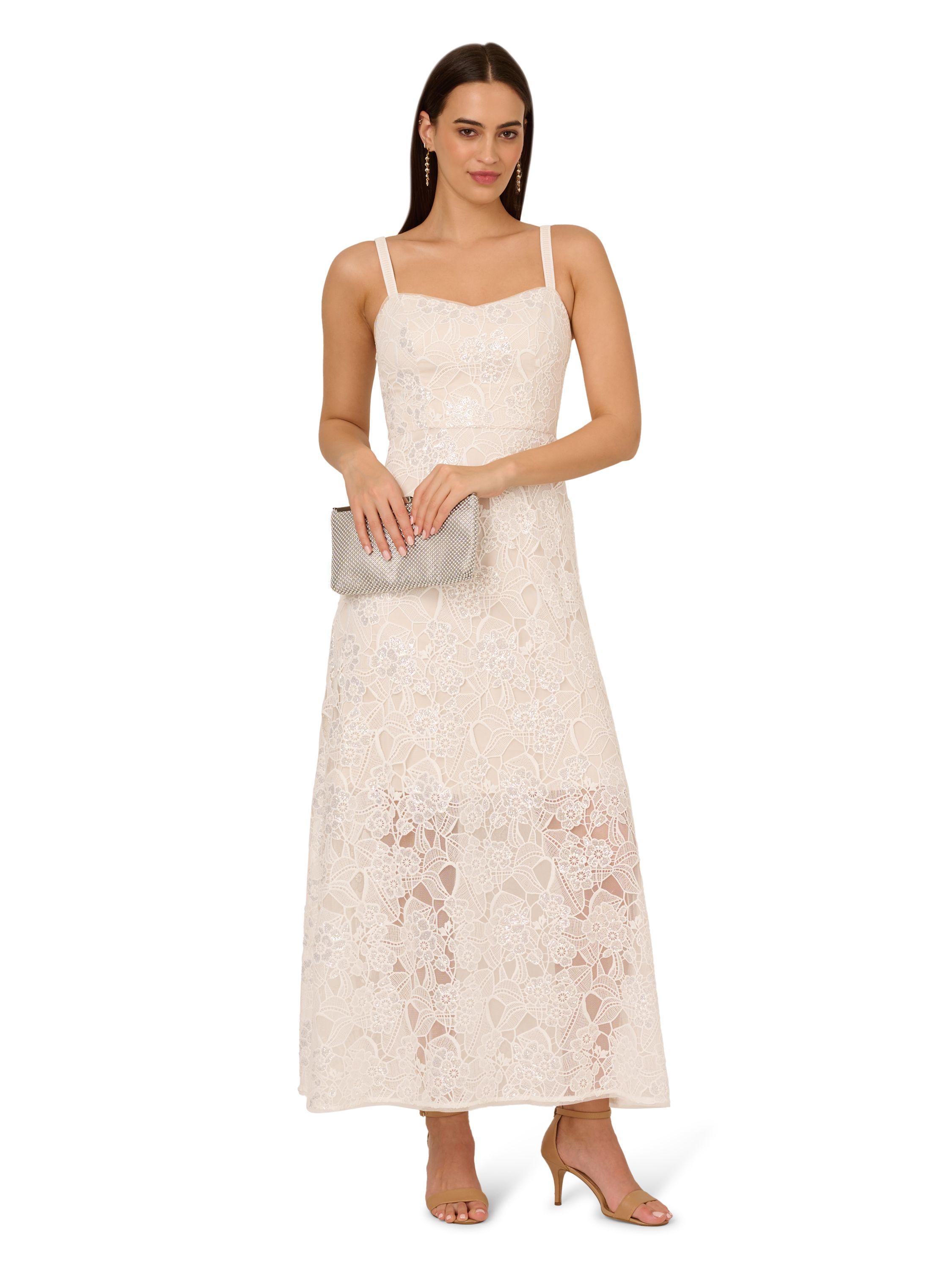 Sequin Lace Ankle Dress by ADRIANNA PAPELL