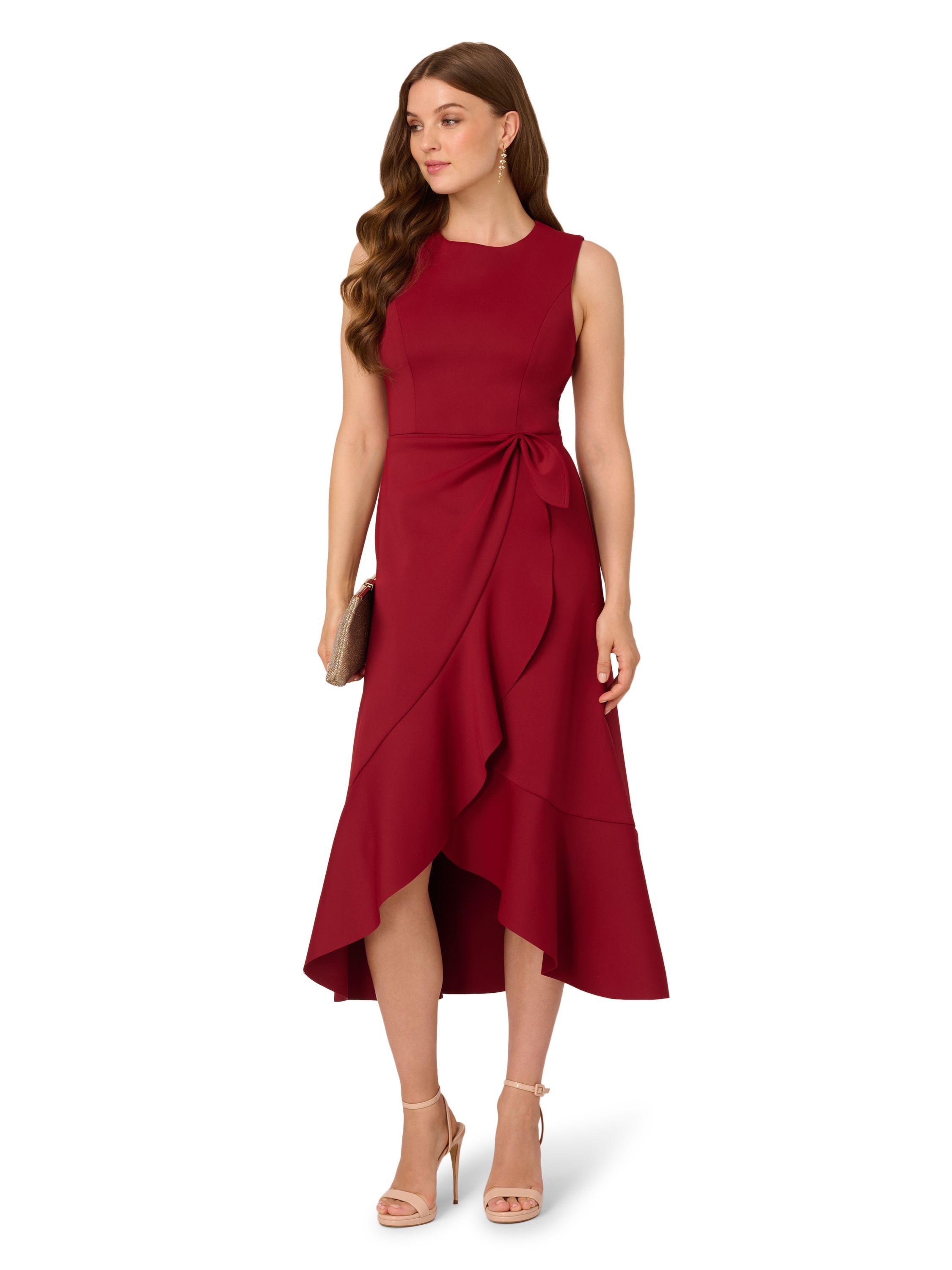 Sleeveless Scuba Midi Dress by ADRIANNA PAPELL