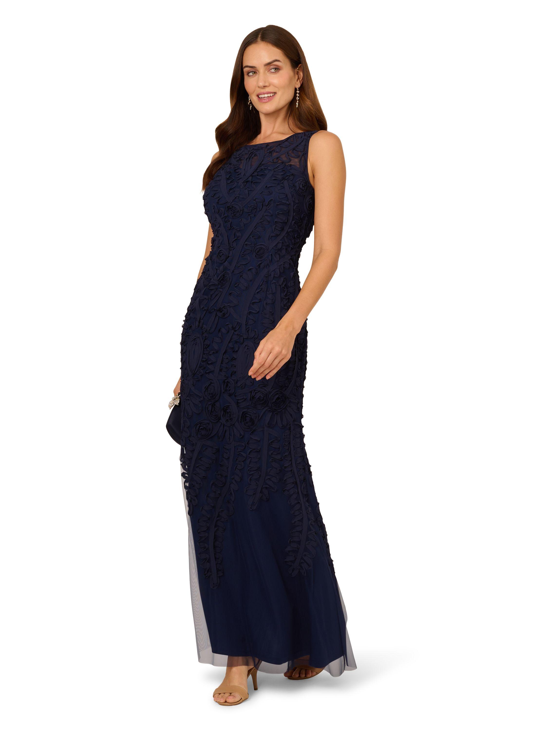 Soutache Long Dress by ADRIANNA PAPELL