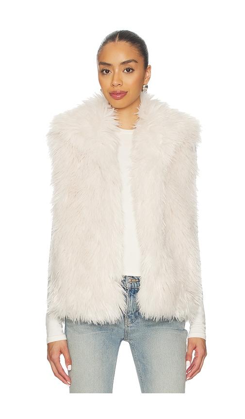 Adrienne Landau Imogen Vest in Ivory by ADRIENNE LANDAU