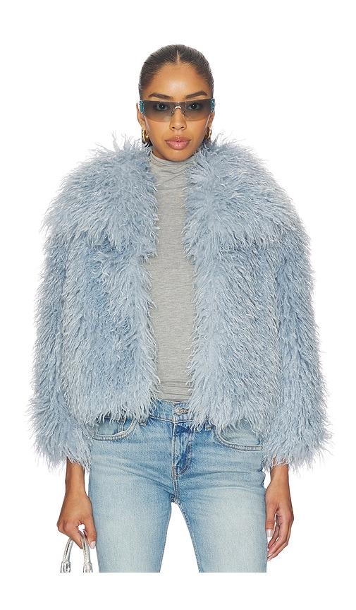 Adrienne Landau Isabel Jacket in Baby Blue by ADRIENNE LANDAU
