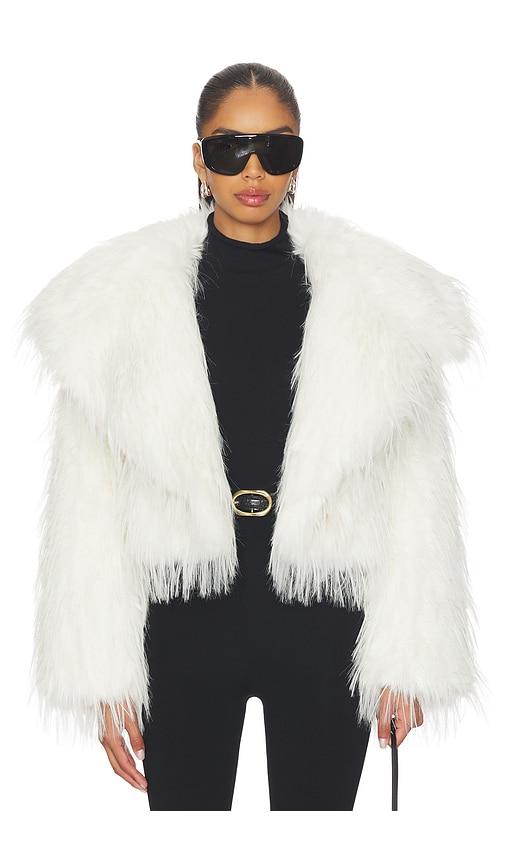Adrienne Landau Lilith Jacket in White by ADRIENNE LANDAU