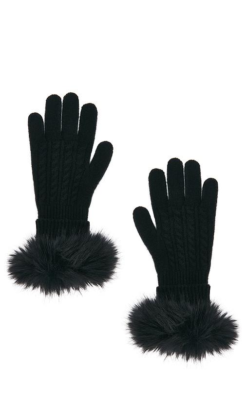 Adrienne Landau The Cashmere Glove in Black by ADRIENNE LANDAU