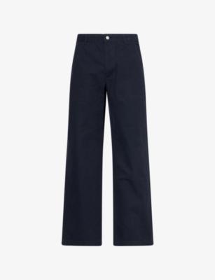 Flap-Pocket Straight-Leg Brushed Cotton Trousers by ADSUM Flap-Pocket Straight-Leg Brushed Cotton Trousers by ADSUM