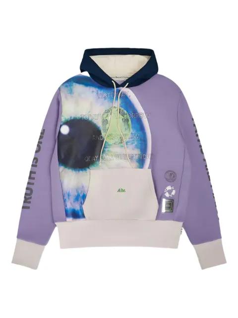 Birthstone August eye-print pullover hoodie by ADVISORY BOARD CRYSTALS