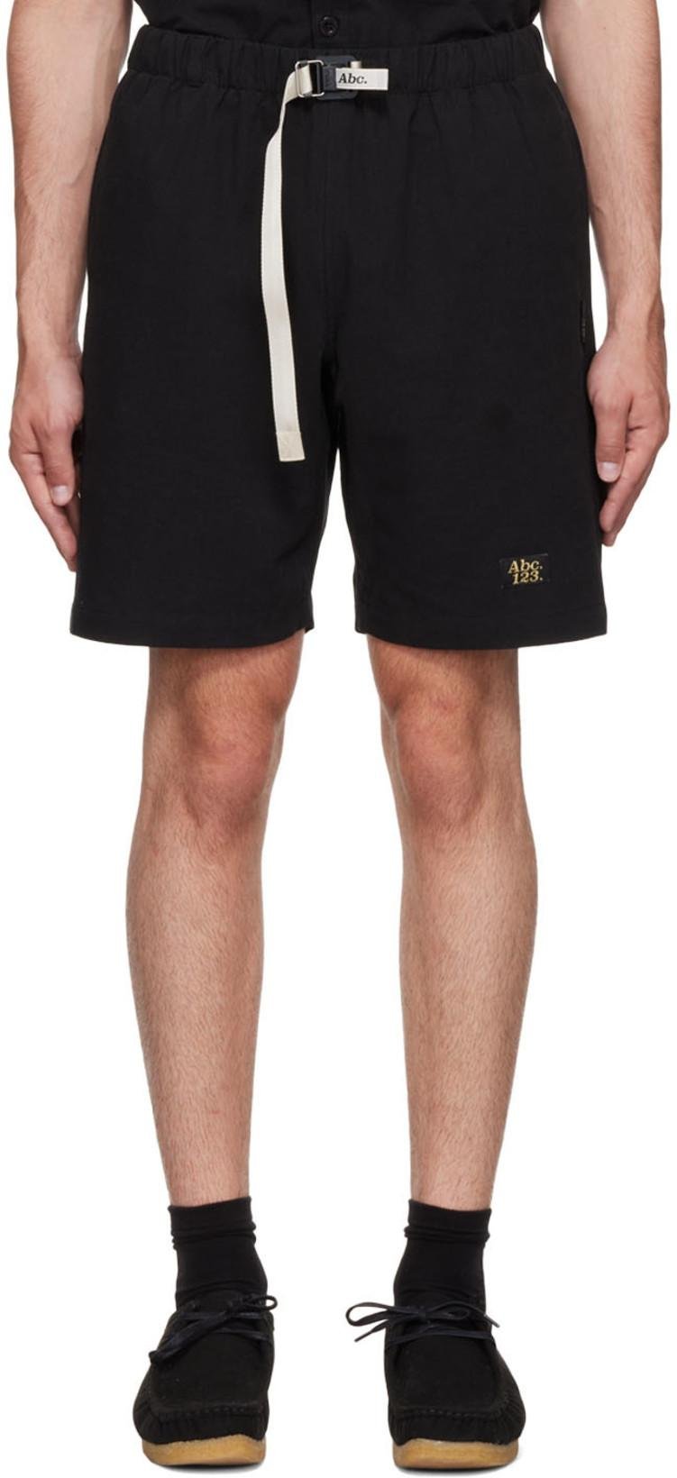 Black Cotton Shorts by ADVISORY BOARD CRYSTALS