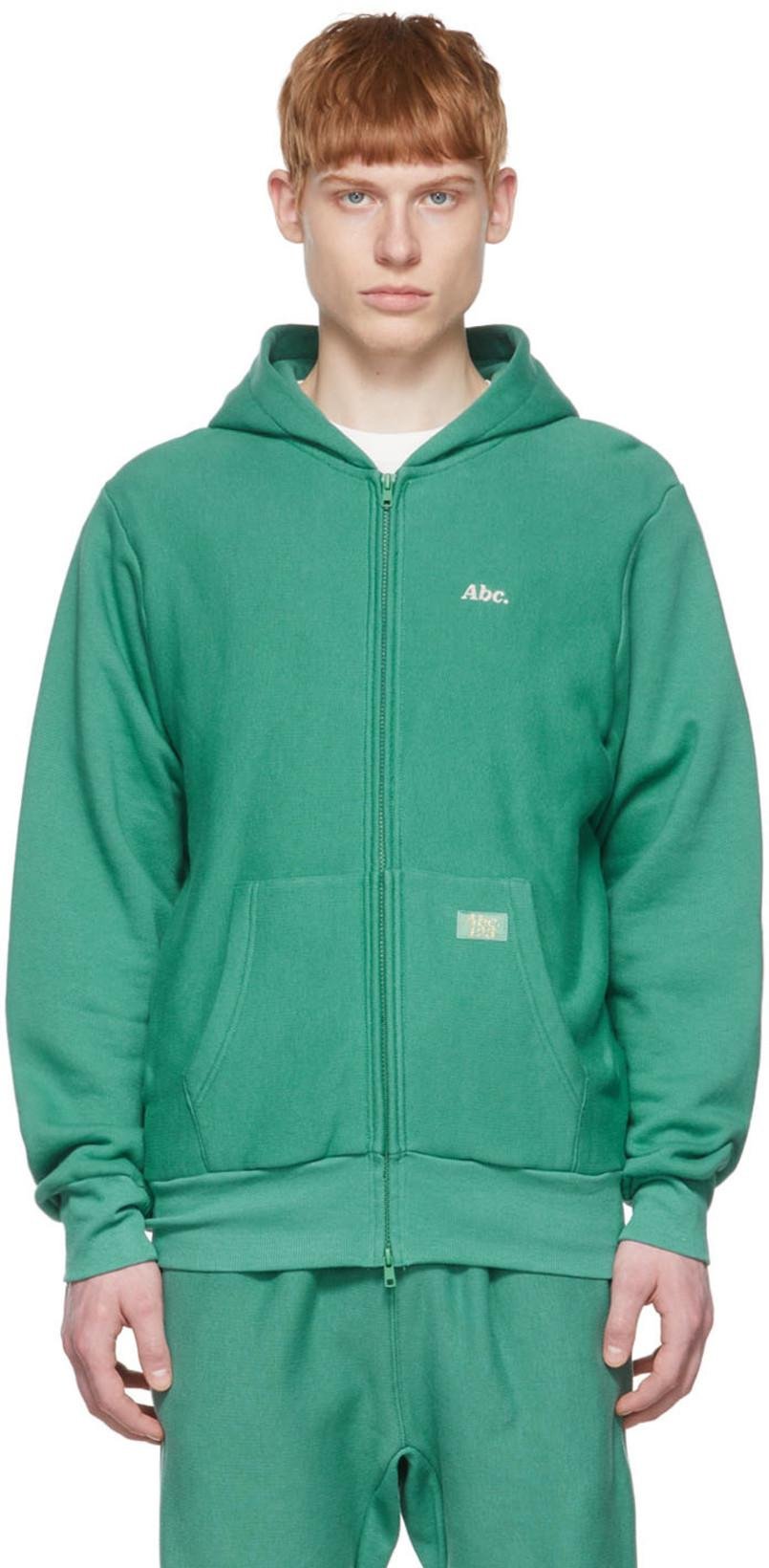 Green Cotton Hoodie by ADVISORY BOARD CRYSTALS