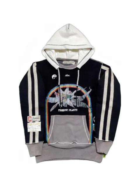 Terrific Plants graphic-print panelled hoodie by ADVISORY BOARD CRYSTALS