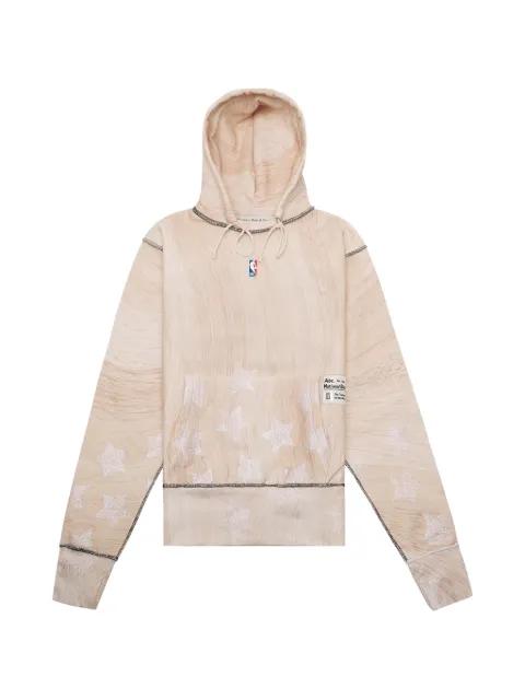 Wood Grain star-print hoodie by ADVISORY BOARD CRYSTALS