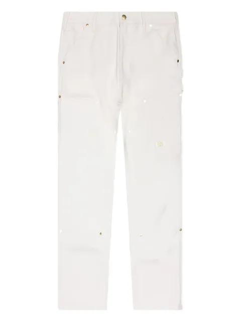 embellished canvas regular trousers by ADVISORY BOARD CRYSTALS