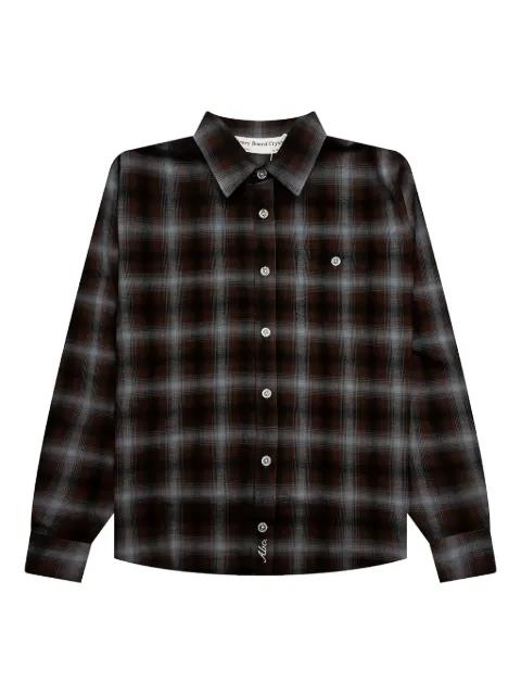 flannel plaid quilted shirt jacket by ADVISORY BOARD CRYSTALS