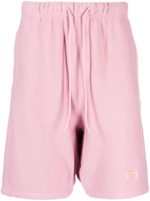 logo-embroidered cotton track shorts by ADVISORY BOARD CRYSTALS