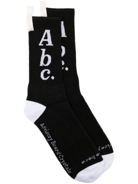 logo-print cotton-blend socks by ADVISORY BOARD CRYSTALS