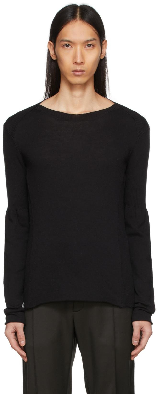 SSENSE Exclusive Black Milano Long Sleeve T-Shirt by ADYAR