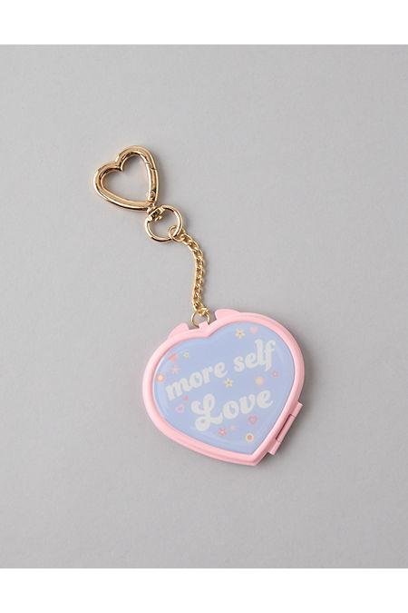 AE Heart-Shaped Compact Mirror Women's Multi One Size by AE