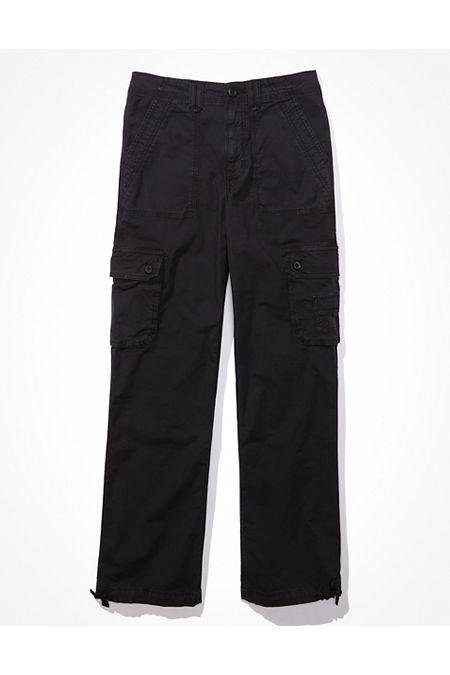 AE Snappy Stretch Baggy Cargo Jogger Women's Black 12 Long by AE