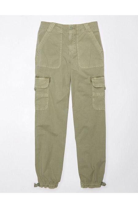 AE Snappy Stretch Convertible Baggy Cargo Jogger Women's Olive 18 Regular by AE