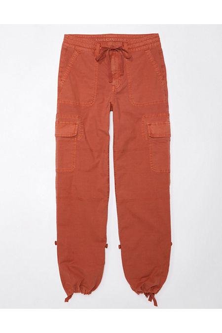 AE Snappy Stretch Convertible Baggy Cargo Jogger Women's Terracotta 6 Long by AE