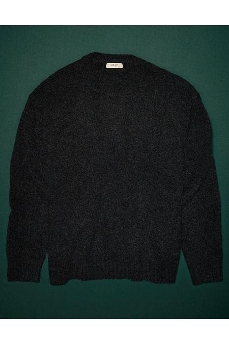 AE77 Premium Alpaca-Blend Sweater NULL Black L by AE