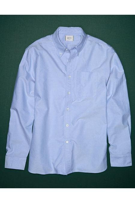 AE77 Premium Classic Oxford Shirt NULL Blue M by AE