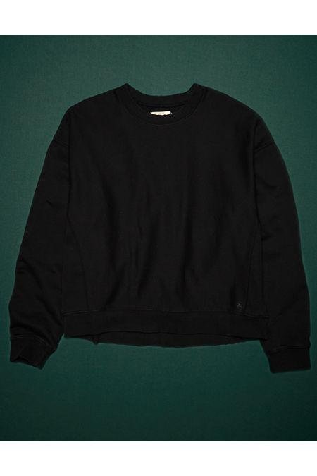 AE77 Premium French Terry Crewneck Sweatshirt NULL Black M by AE