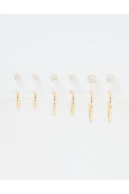 AEO Core Earrings 6-Pack Women's Gold One Size by AE
