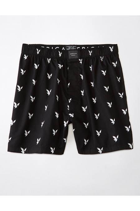 AEO Eagles Stretch Boxer Short Men's Black S by AE