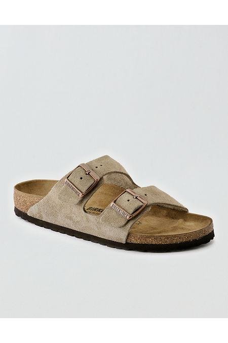 Birkenstock Mens Arizona Soft Footbed Suede Sandal Men's Taupe 43 (US 10) by AE