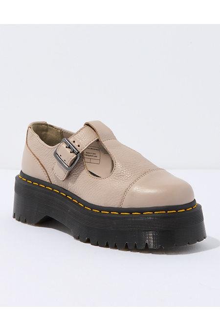 Dr. Martens Womens Bethan Leather Platform Shoes Women's Bone Khaki 7 by AE
