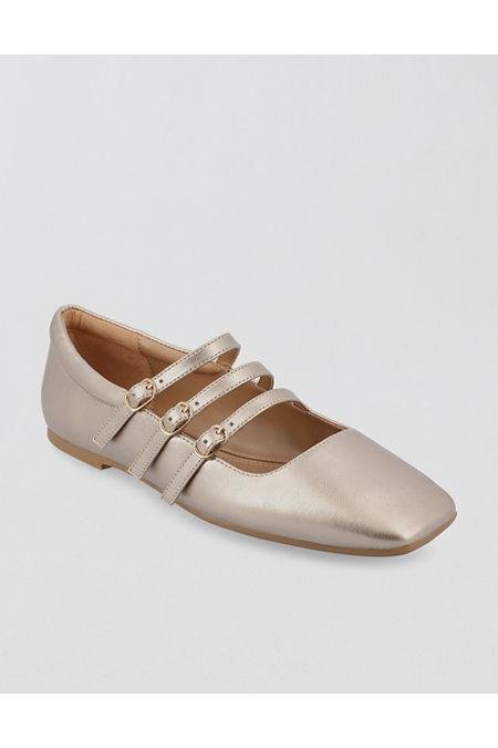 Journee Collection Womens Darlin Mary Jane Flat Women's Gold 5 1/2 by AE