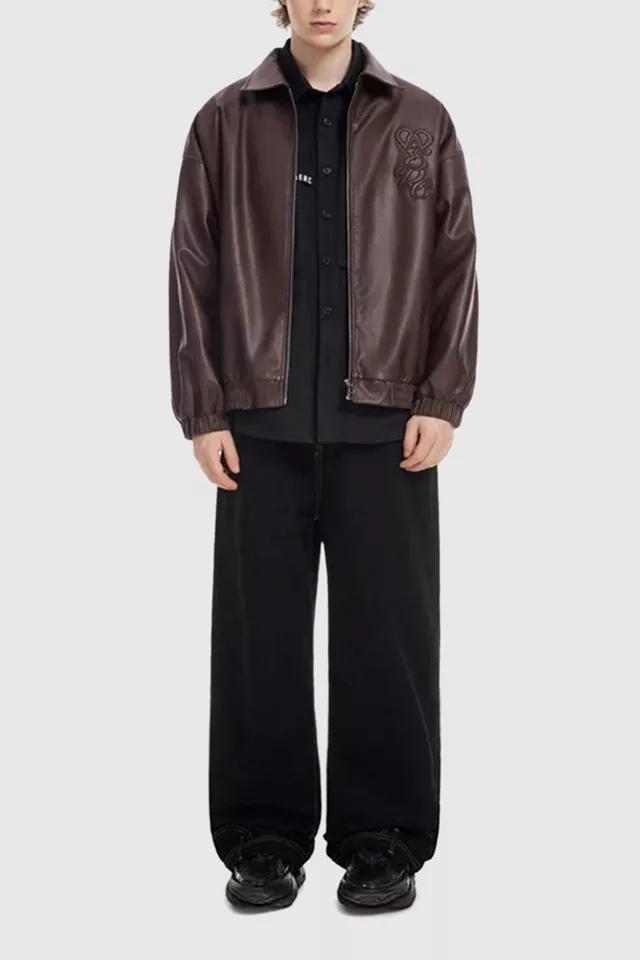 Aelfric Eden Embroidery Faux Leather Jacket by AELFRIC EDEN