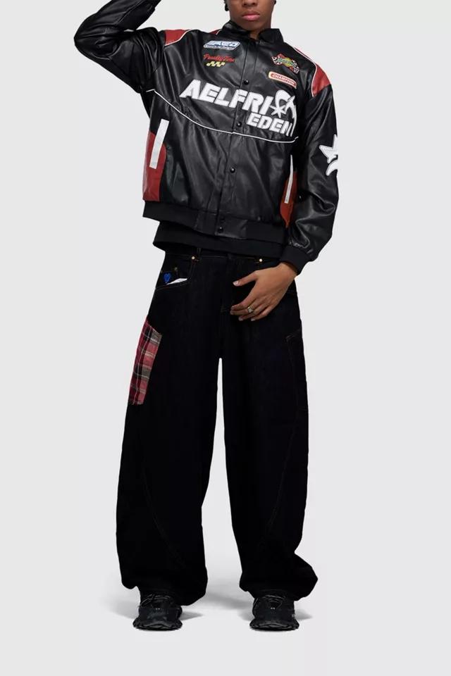 Aelfric Eden Racing Leather Jacket by AELFRIC EDEN