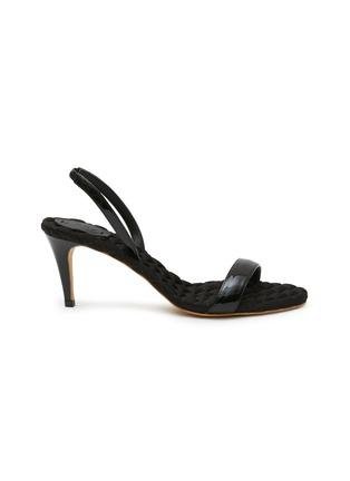 ‘CLAUDIA' VEGAN SINGLE BAND QUILTED SANDALS by AERA