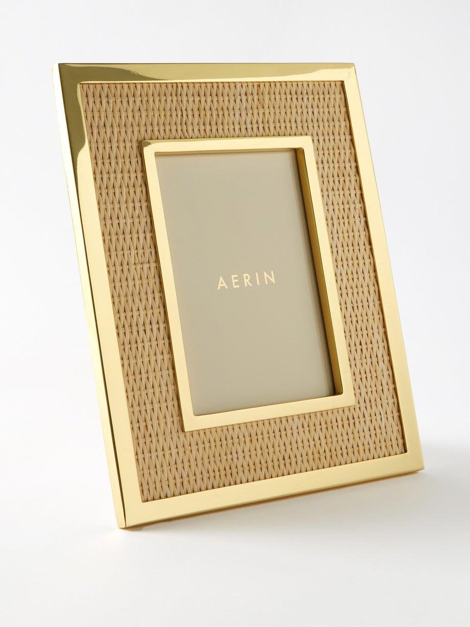Colette 5" x 7" wicker photo frame by AERIN