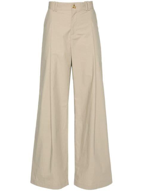 Wellen poplin palazzo pants by AERON
