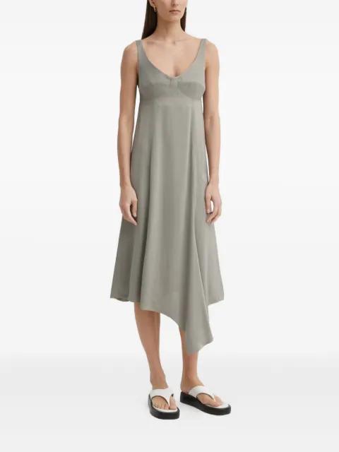 asymmetrical draped dress by AERON