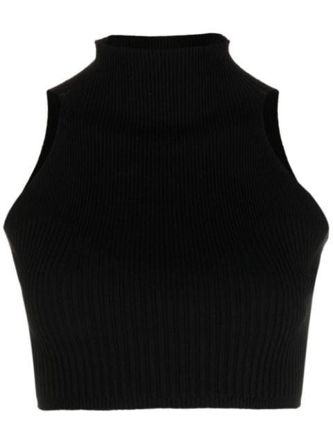 cropped high-neck top by AERON