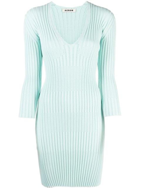 knitted long-sleeve dress by AERON