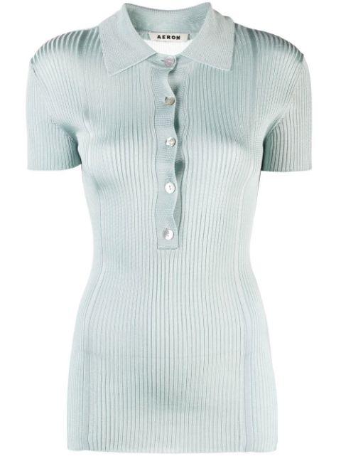 knitted short-sleeve top by AERON