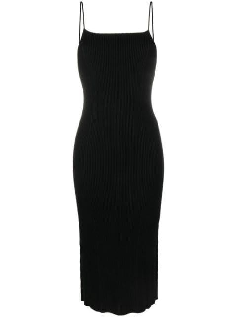 ribbed-knit low-back dress by AERON